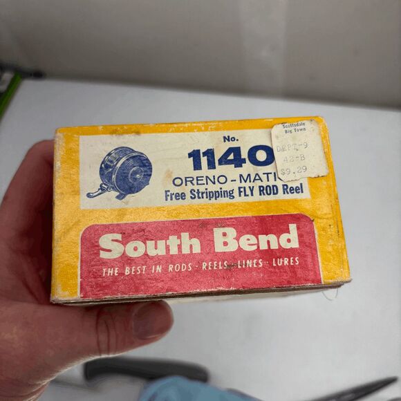 Rare Condition Vtg South Bend 1140 Oren-O-Matic Fly Reel In Box W/ Manual - NICE - Picture 8 of 12